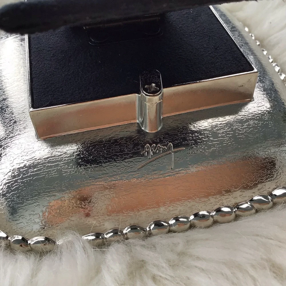 Michael Aram Molten Frost Mini Clock - New Old Stock